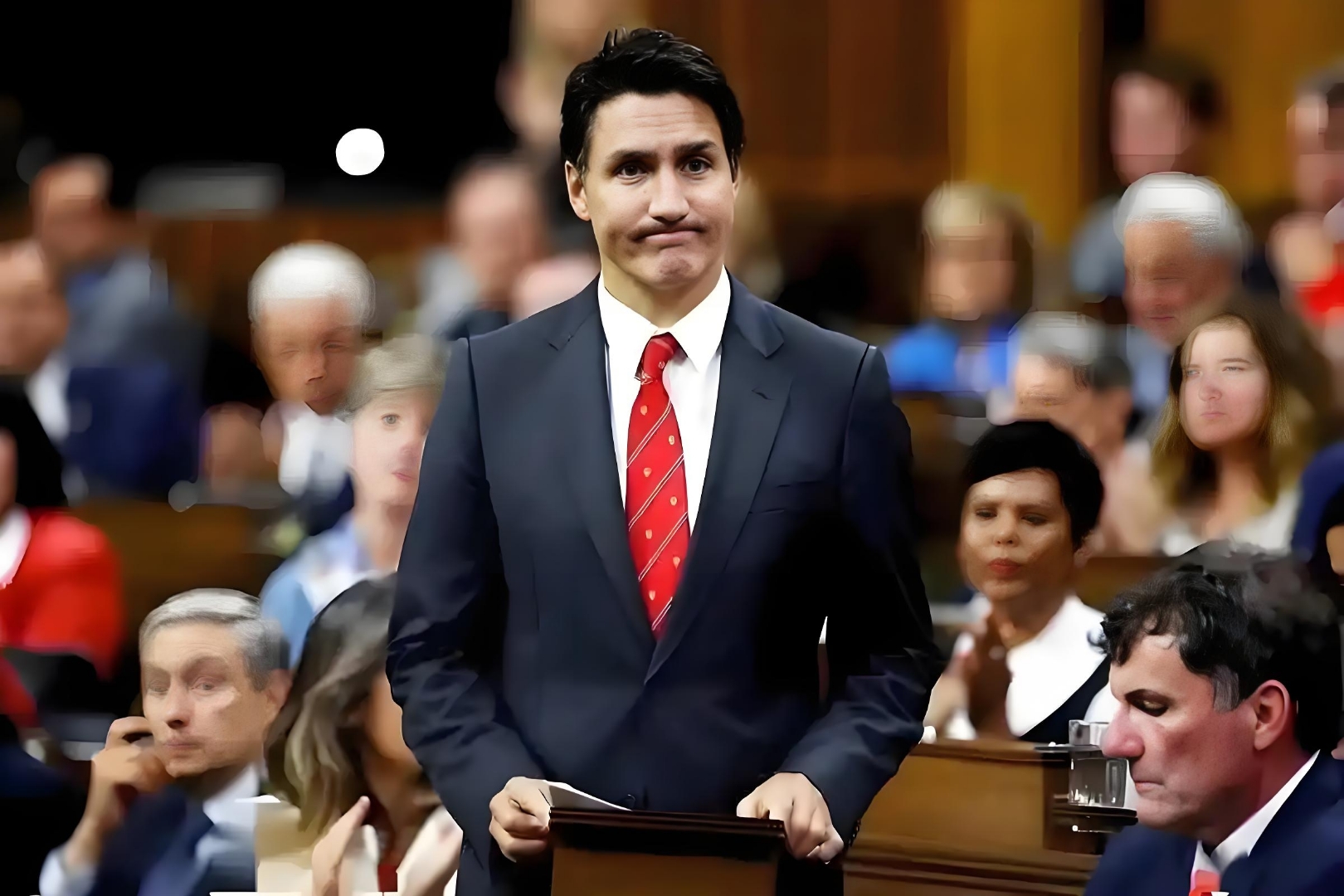 加拿大运动员凭借实力，稳坐领先位置